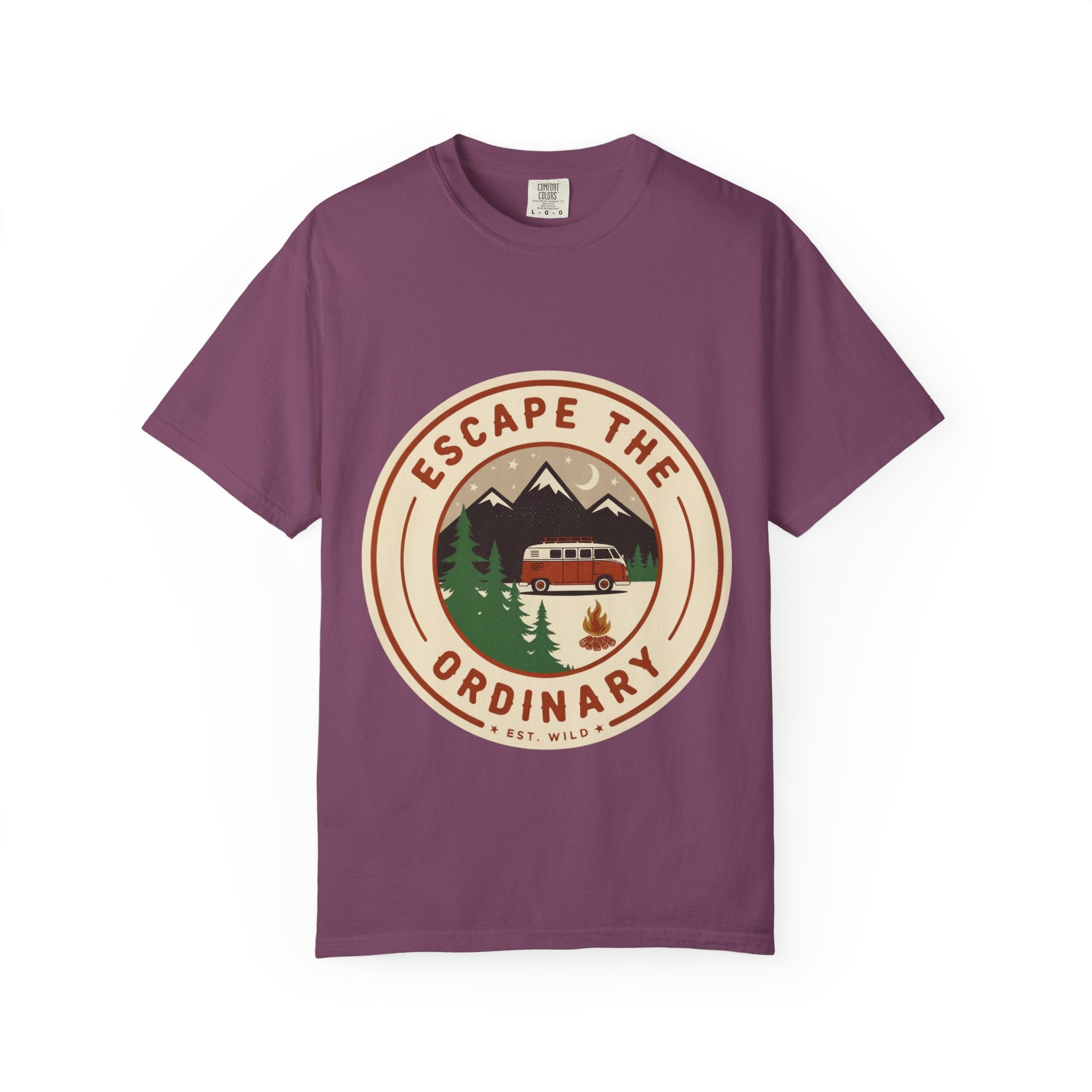 Escape the Ordinary T-Shirt — Vintage Camper Adventure Graphic Tee | Noorve | T-Shirt