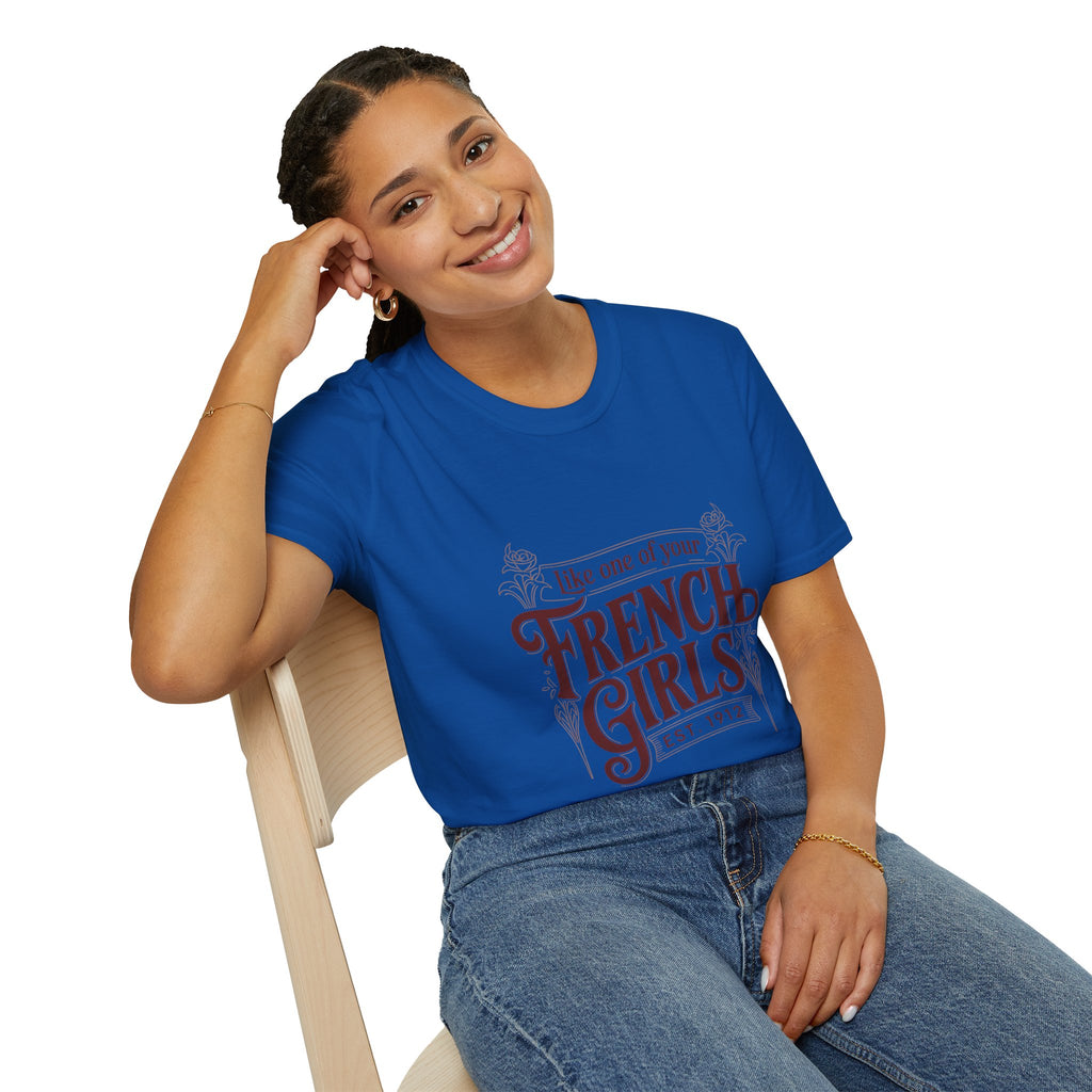 French Girls T-Shirt — "Like One of Your French Girls" Vintage Script Tee