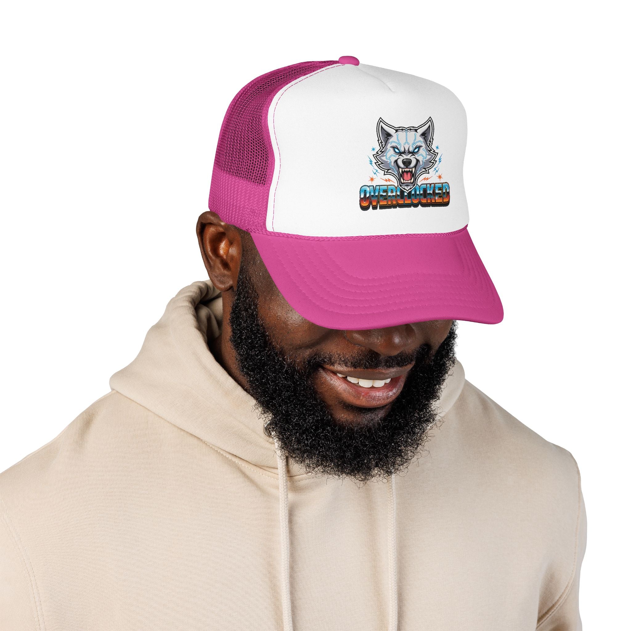 Wolf Trucker Hat — Fierce Arctic Wolf Foam Trucker Cap