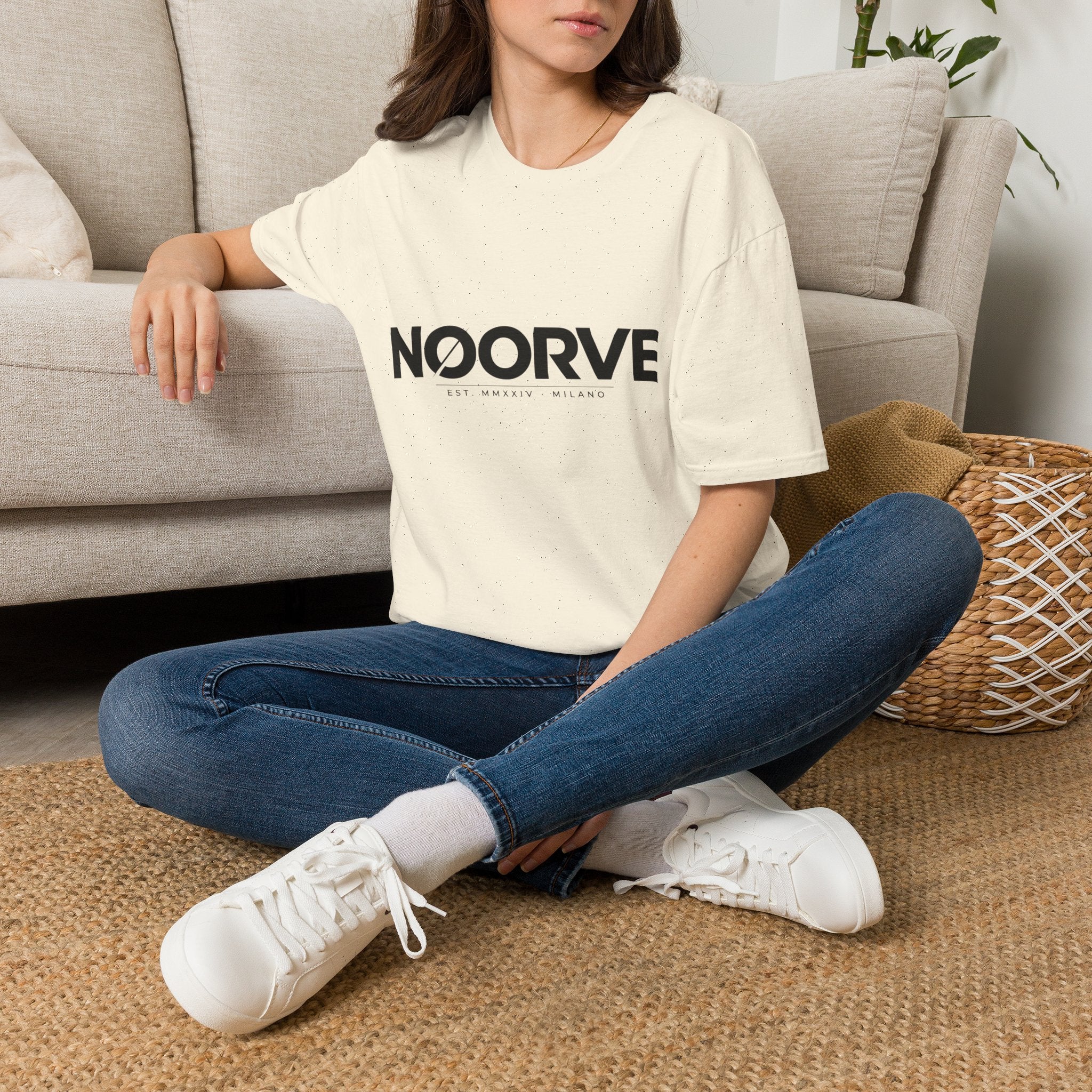 NOORVE Logo T-Shirt — Minimalist Milano Graphic Tee