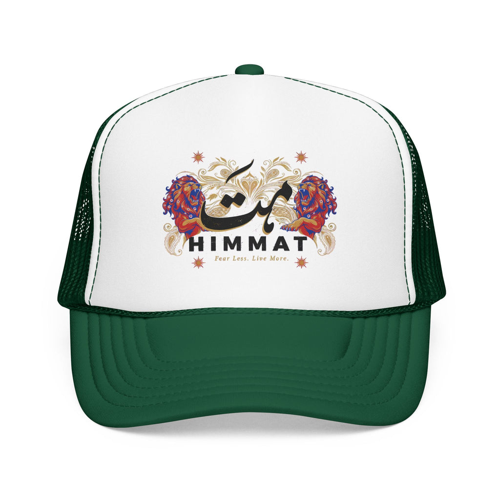 Trucker Hat — Vintage Floral Rose Skull Design (Live Loud, Live More) | Noorve | Hats