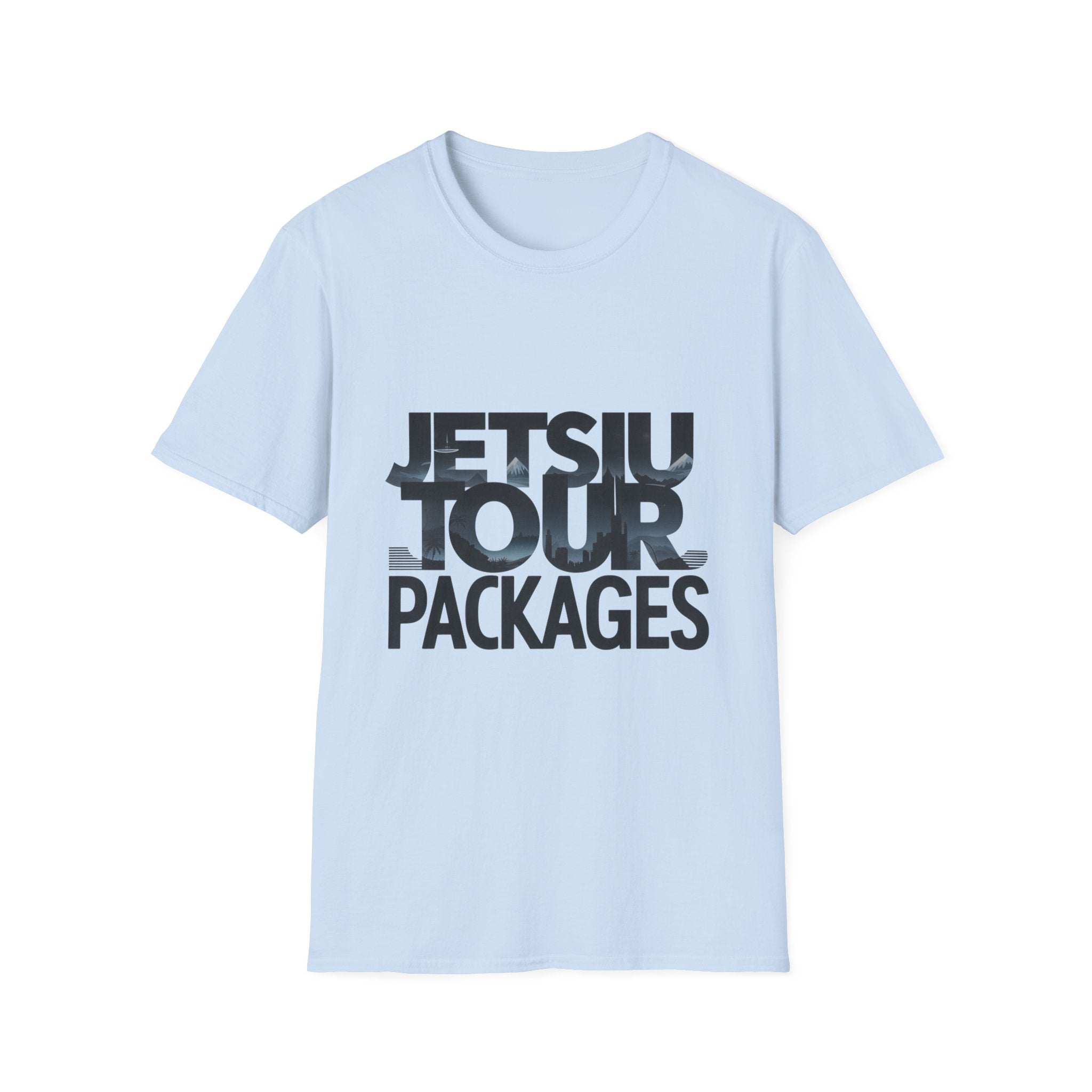 Jetsiu Tour Packages T-Shirt — Bold Travel Graphic Tee