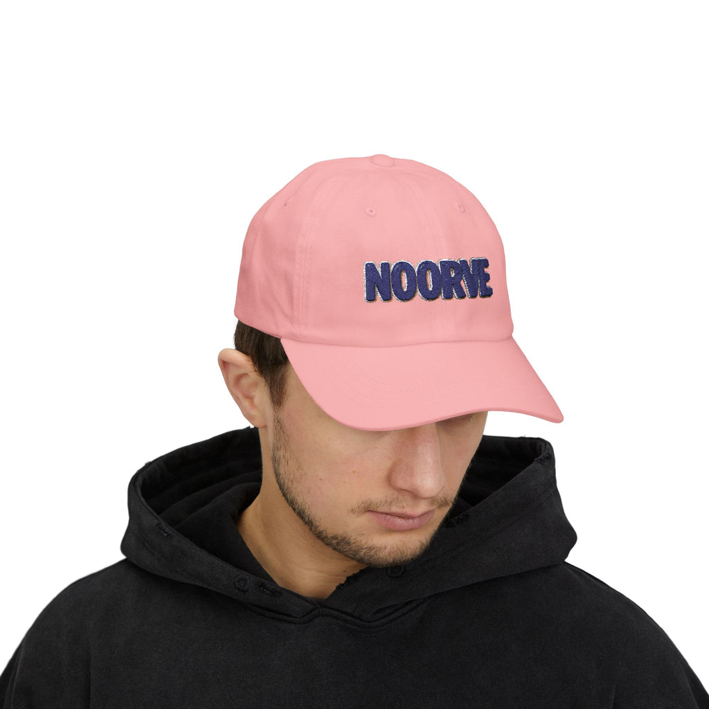 Dad Cap — Embroidered "NOORVE" White Classic Baseball Hat