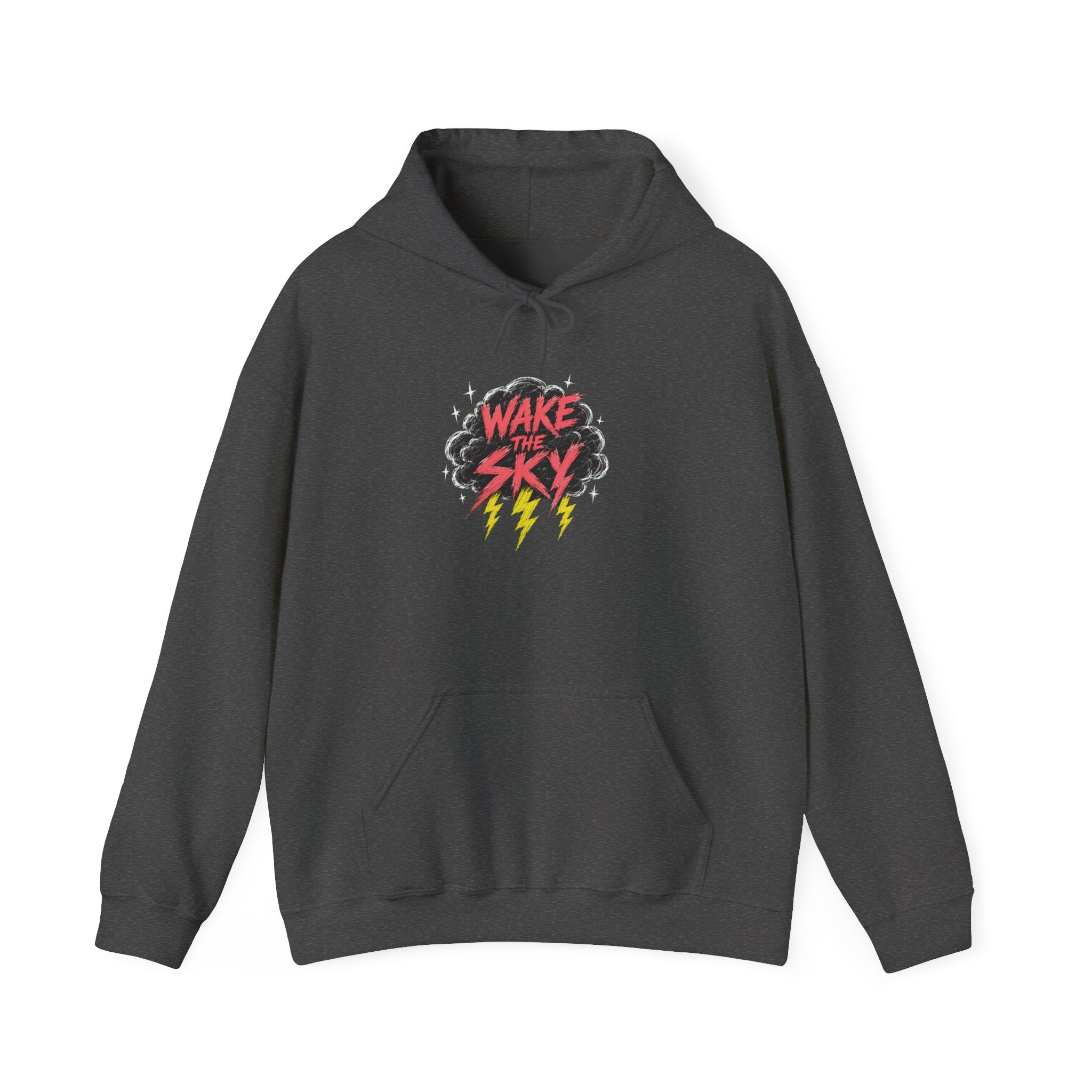 Midnight Snack Crew Hoodie — 'Wake the Sky' Raccoon Graphic Hooded Sweatshirt | Noorve | Hoodie