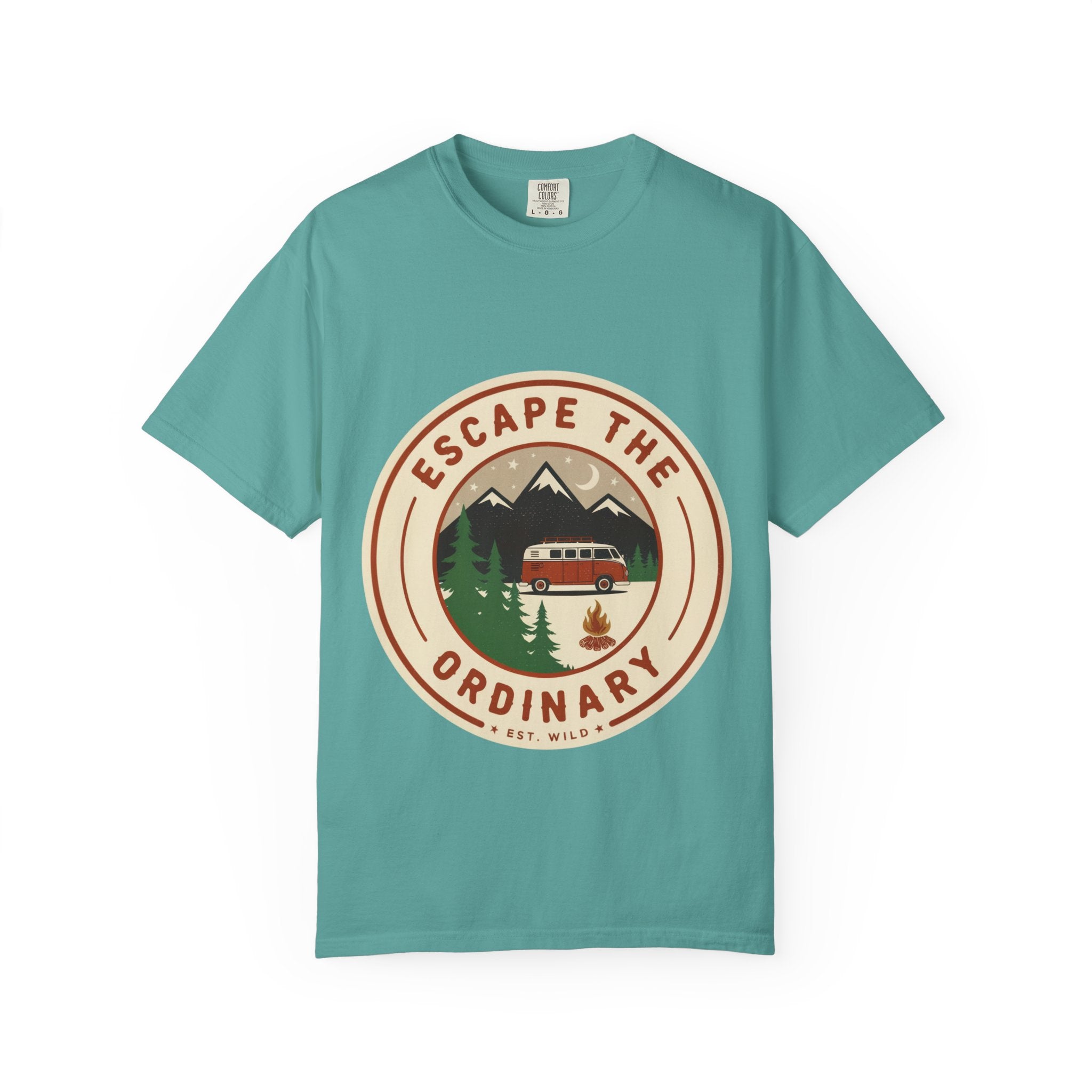 Escape the Ordinary T-Shirt — Vintage Camper Adventure Graphic Tee | Noorve | T-Shirt