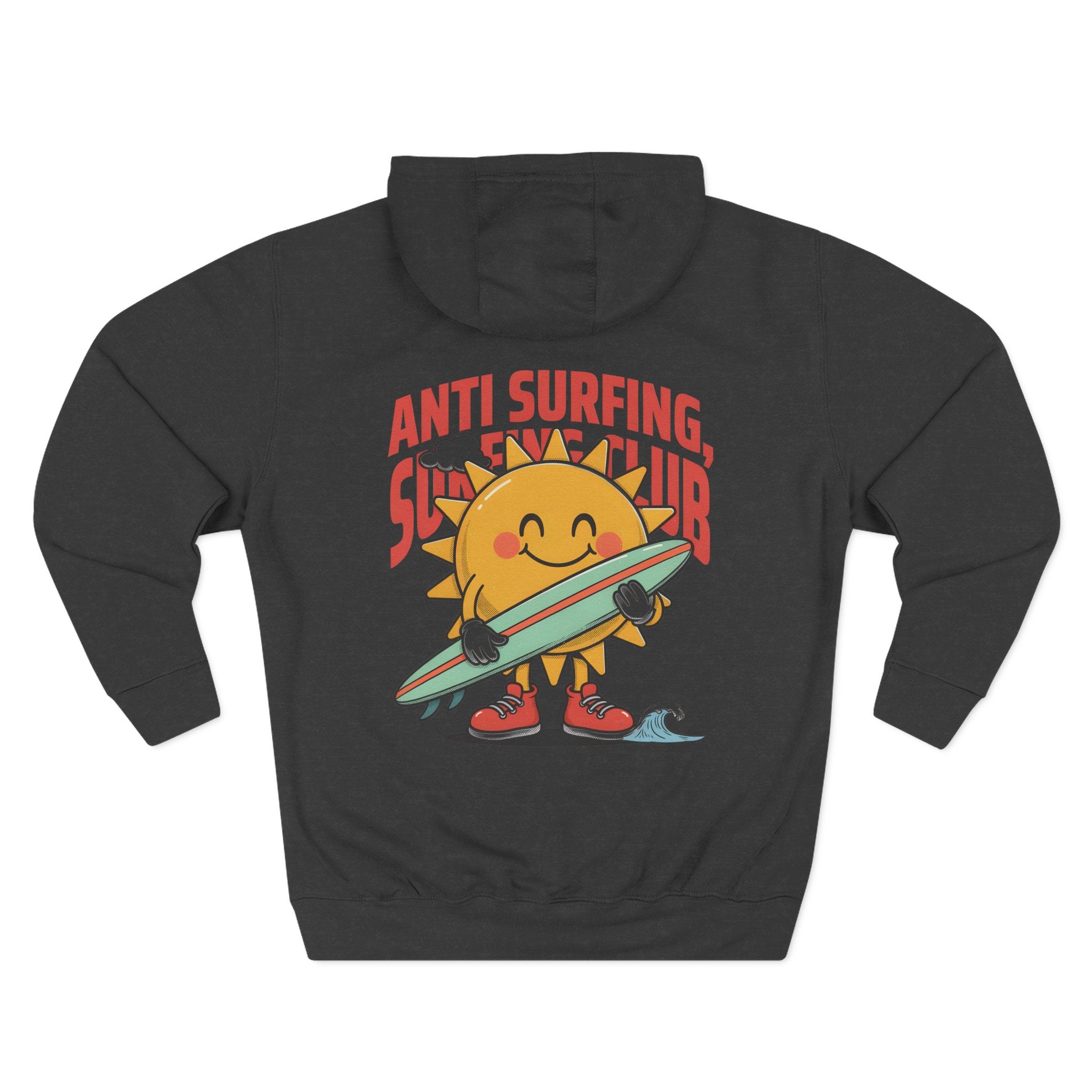 Hoodie — 'Certified Overthinker' & 'Anti Surfing Sun Club' Graphic Pullover