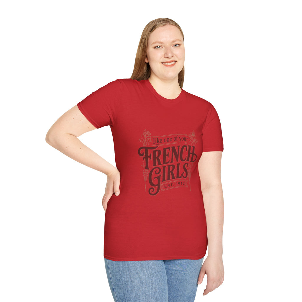 French Girls T-Shirt — "Like One of Your French Girls" Vintage Script Tee
