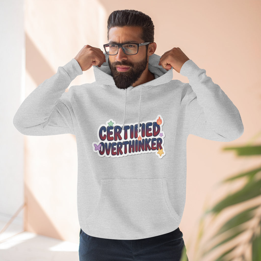 Hoodie — 'Certified Overthinker' & 'Anti Surfing Sun Club' Graphic Pullover | Noorve | Hoodie