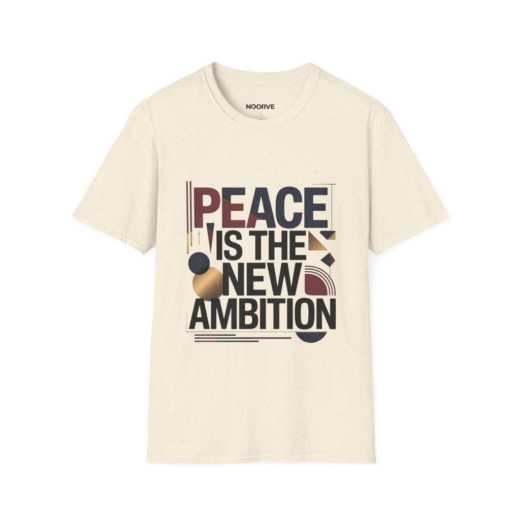 Peace Is The New Ambition T-Shirt — Modern Typography Peace Tee