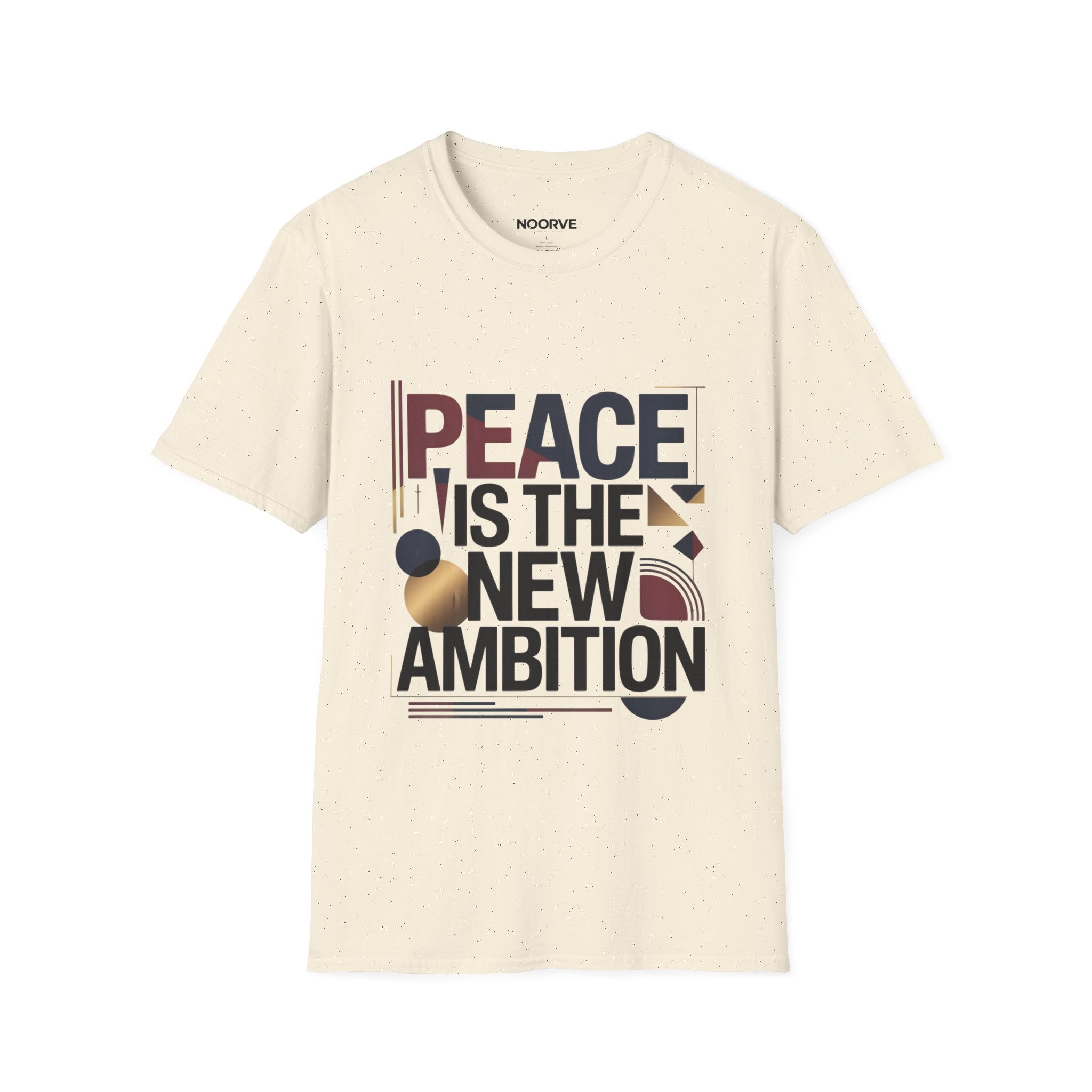 Peace Is The New Ambition T-Shirt — Modern Typography Peace Tee