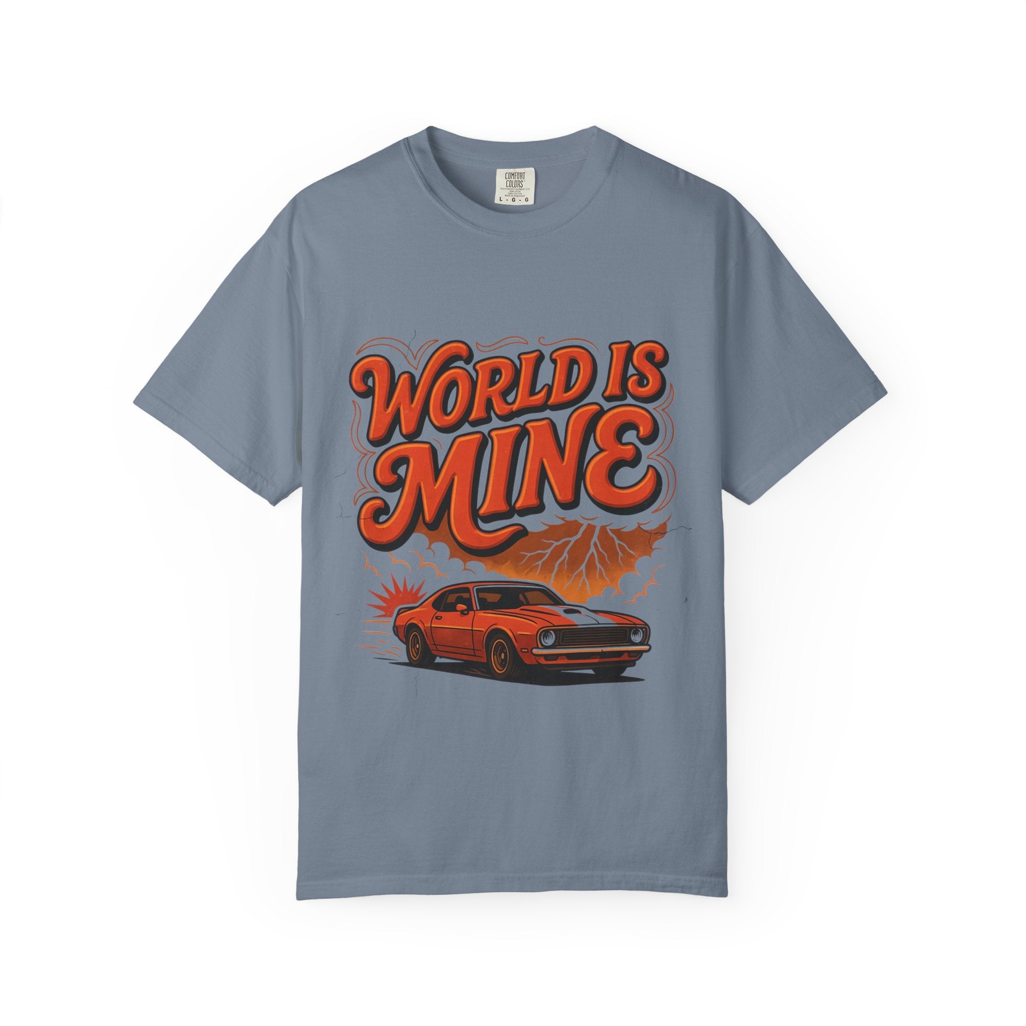 World Is Mine Vintage Muscle Car T-Shirt