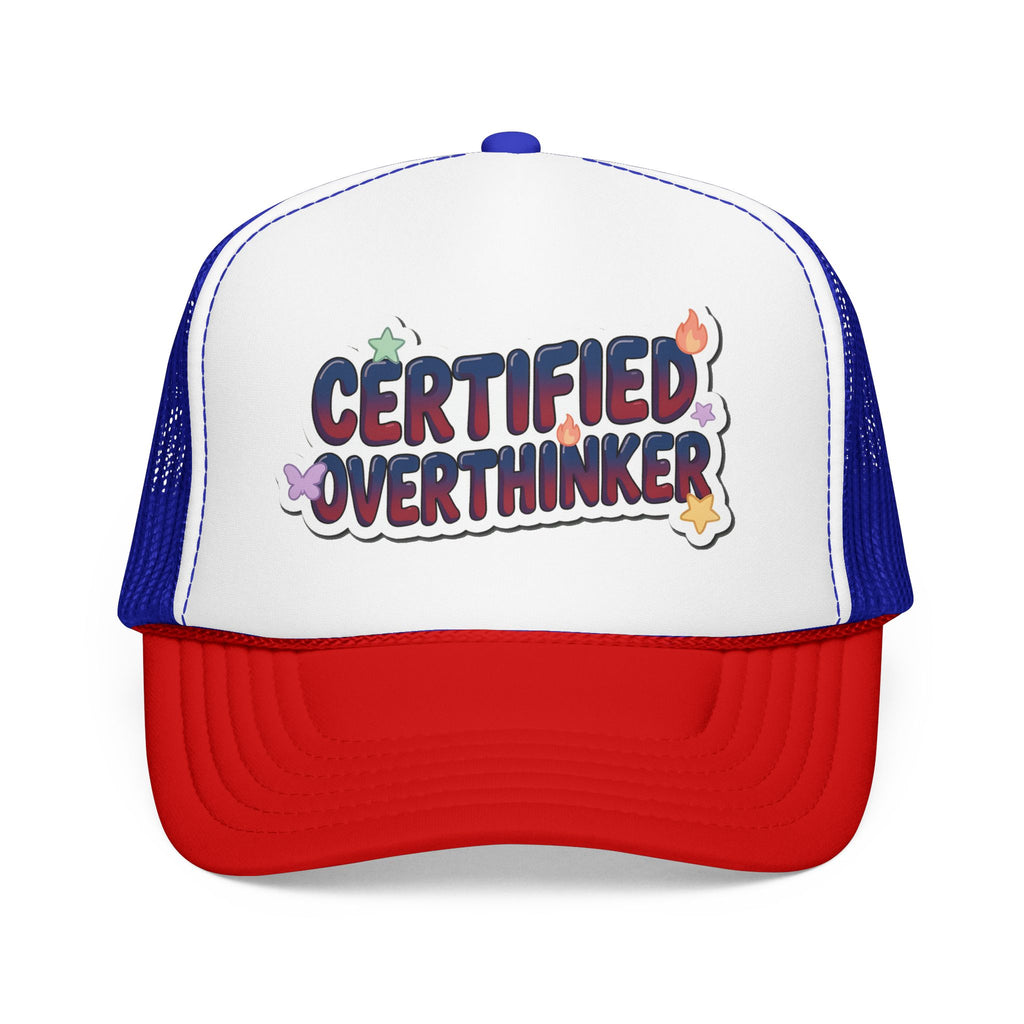 Trucker Hat — Certified Overthinker Foam Patch Cap | Noorve | Hats