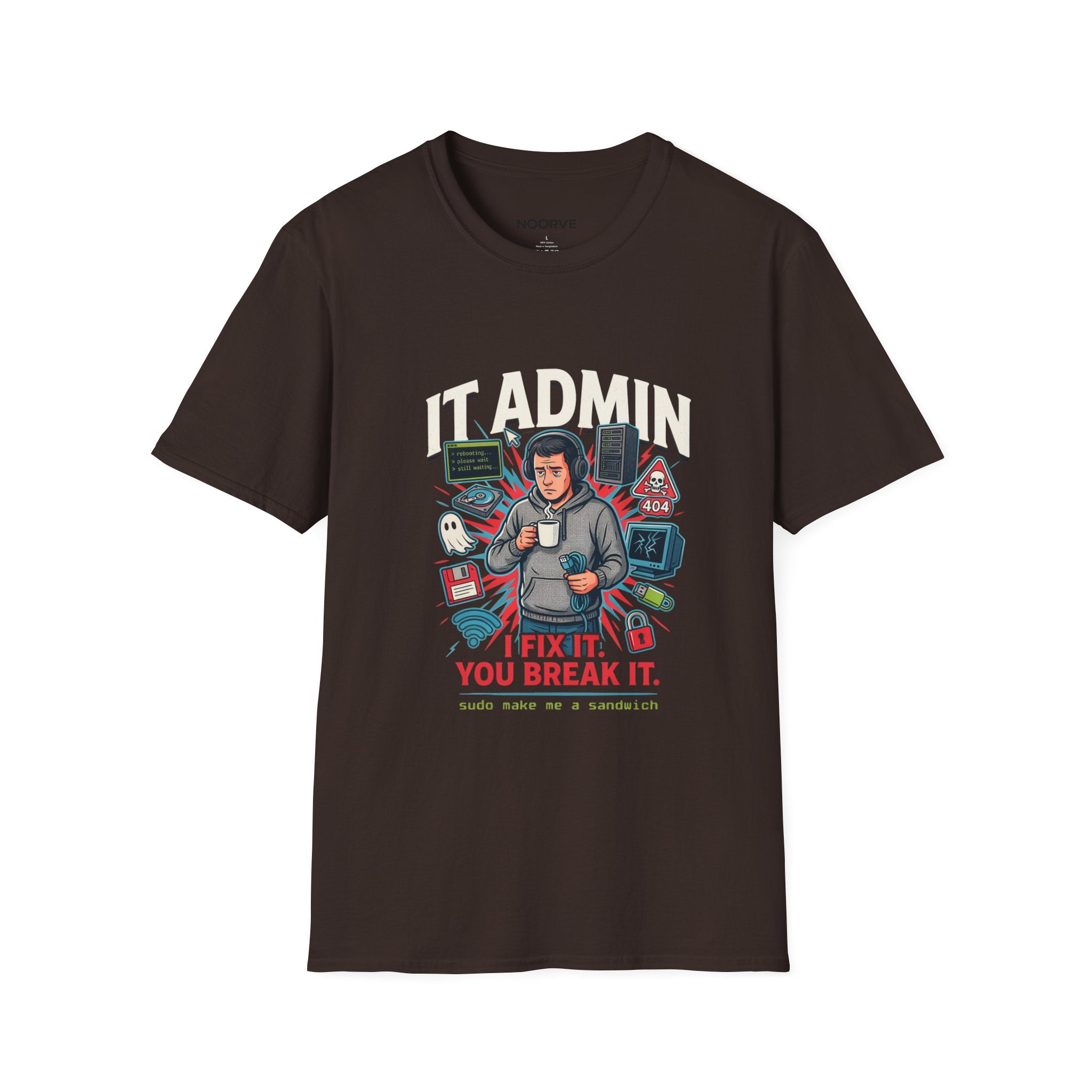 IT Admin T‑Shirt – "I Fix It If You Break It" Graphic Tee for Tech Professionals