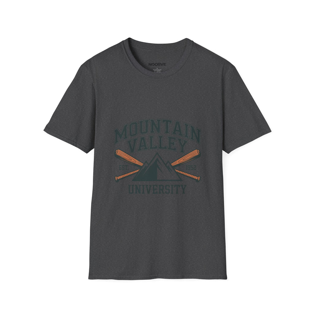 Mountain Valley University T‑Shirt — Vintage Collegiate Outdoor Tee