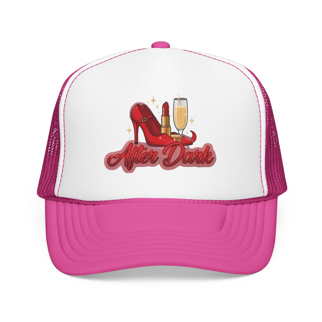 After Dark Trucker Hat — Red Heels & Champagne Foam Cap | Noorve | Hats