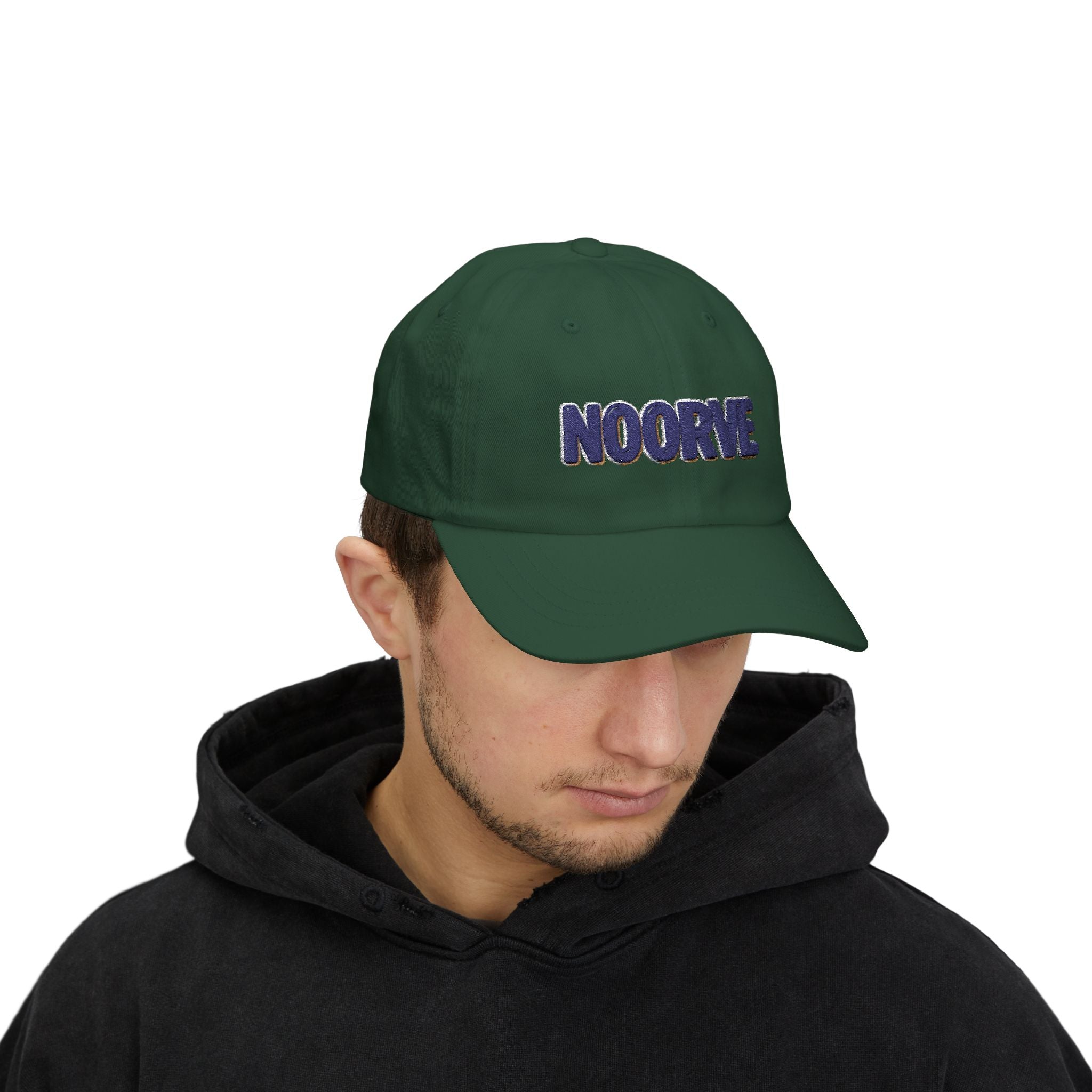 Dad Cap — Embroidered "NOORVE" White Classic Baseball Hat