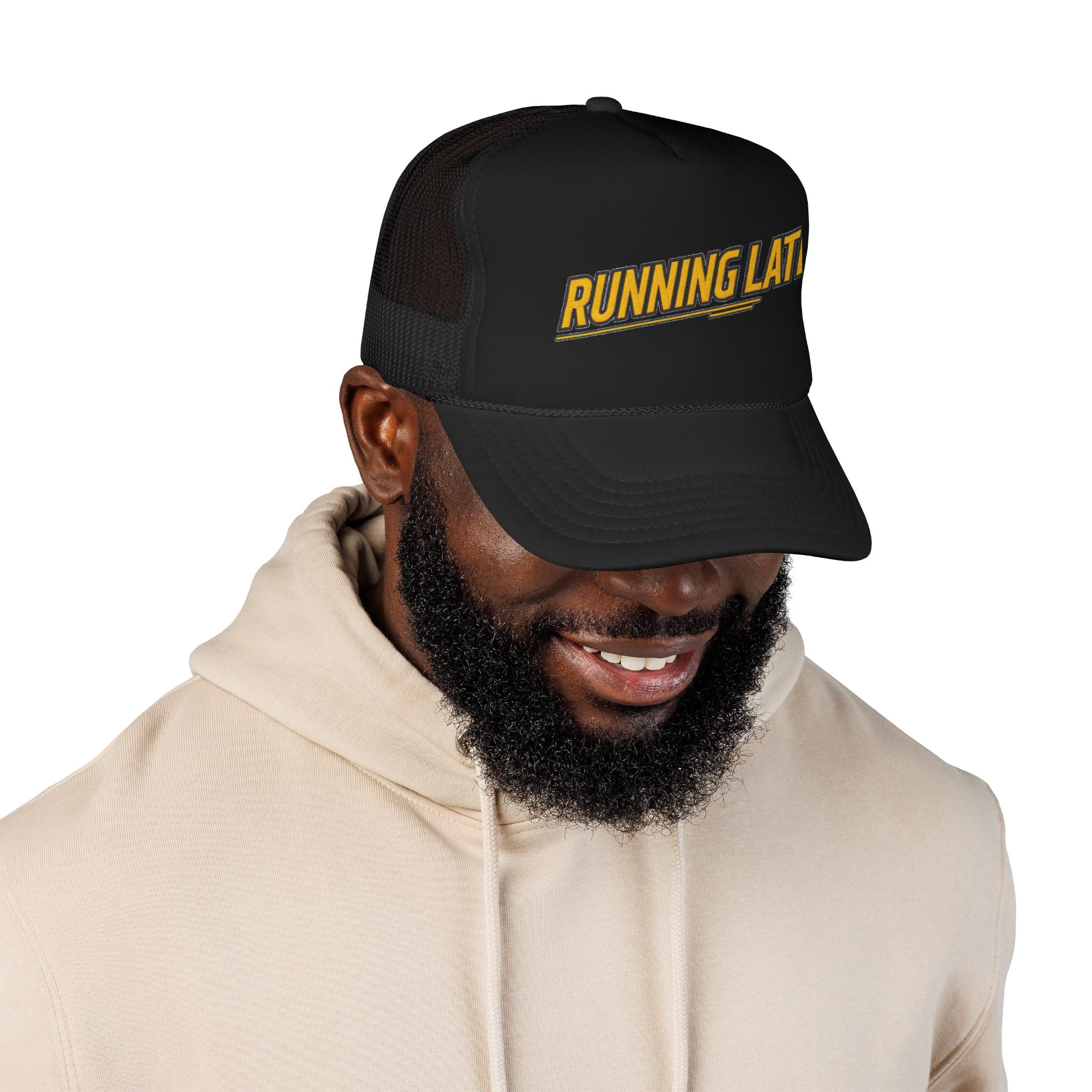 Running Late Trucker Hat — Vintage Mesh Edition