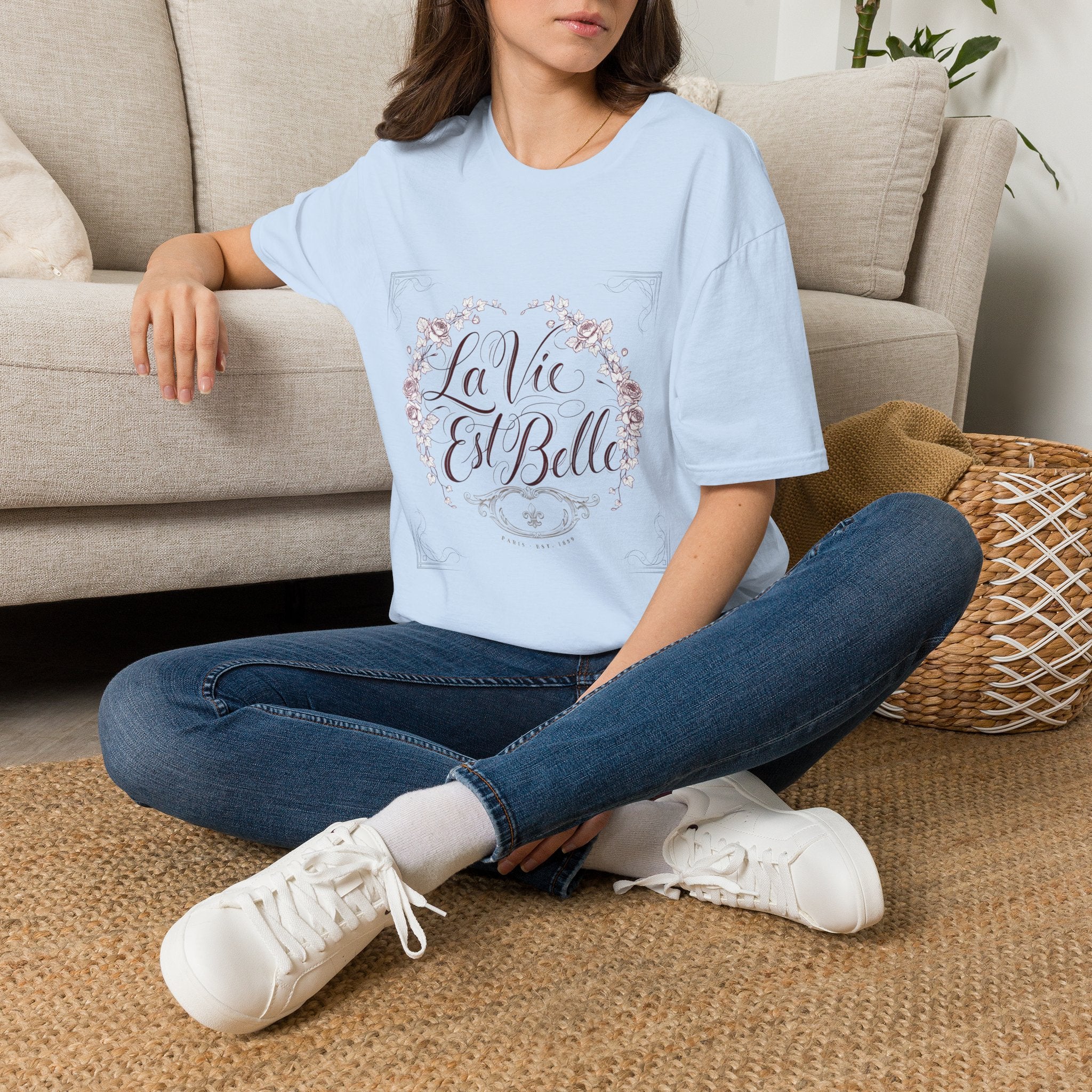 La Vie Est Belle Floral T-Shirt
