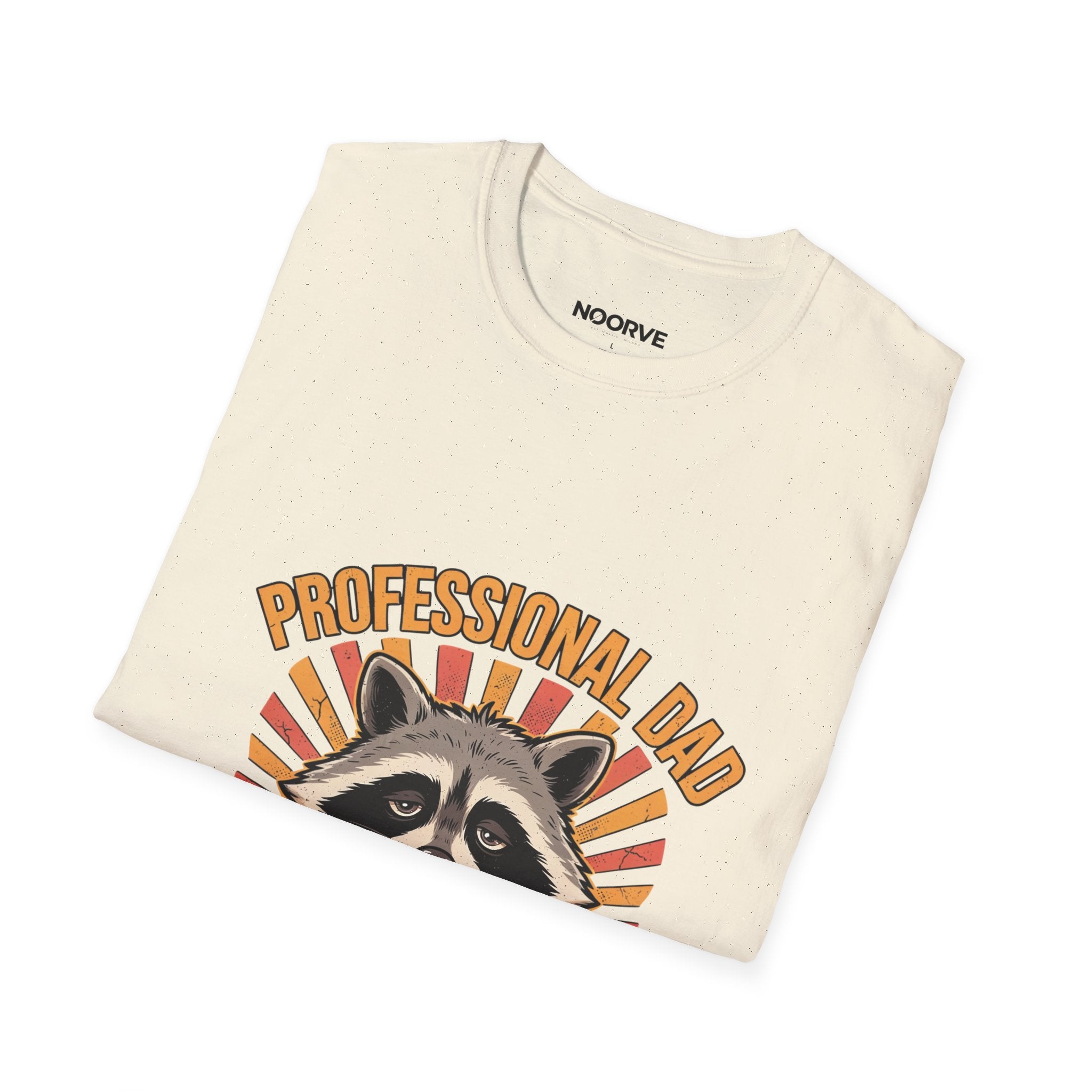 Dad T-Shirt – “Professional Dad, Amateur Sleeper” Cute Raccoon Father’s Day Tee