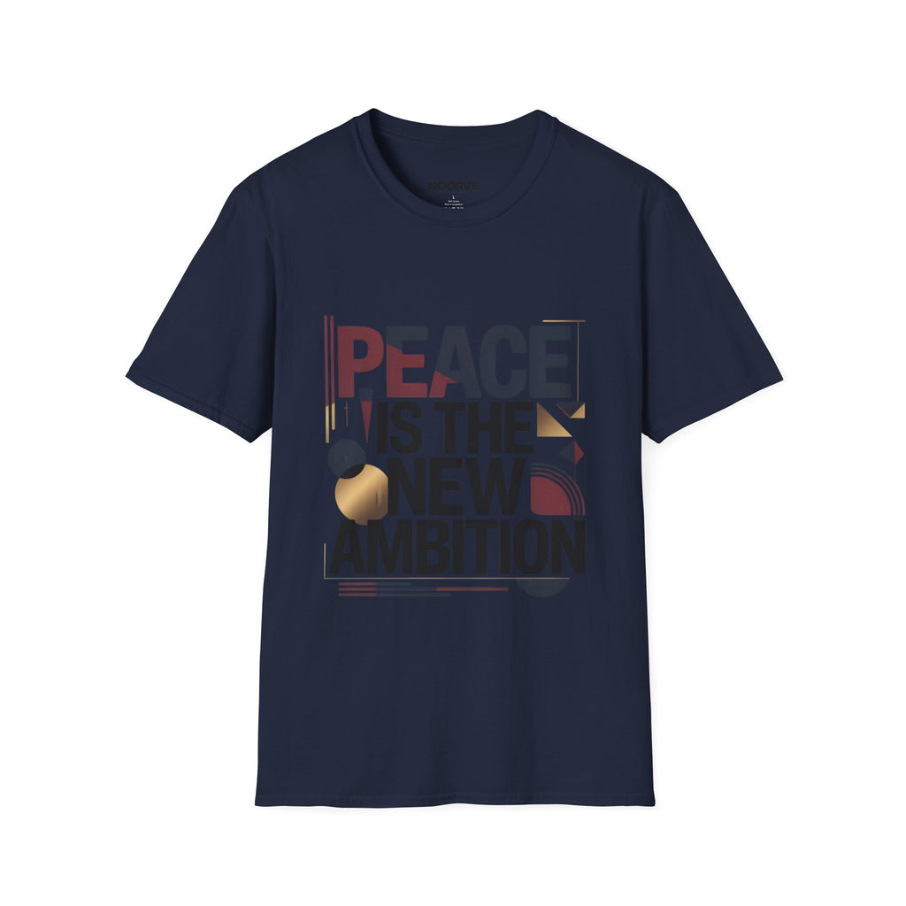 Peace Is The New Ambition T-Shirt — Modern Typography Peace Tee