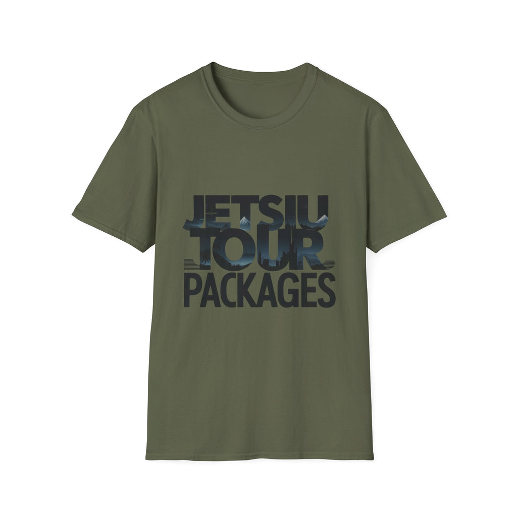 Jetsiu Tour Packages T-Shirt — Bold Travel Graphic Tee