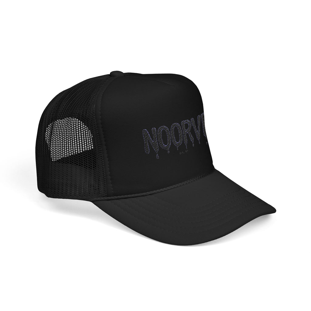 Drip Logo Trucker Hat — Noorvé Glimmer Foam Cap | Noorve | Hats