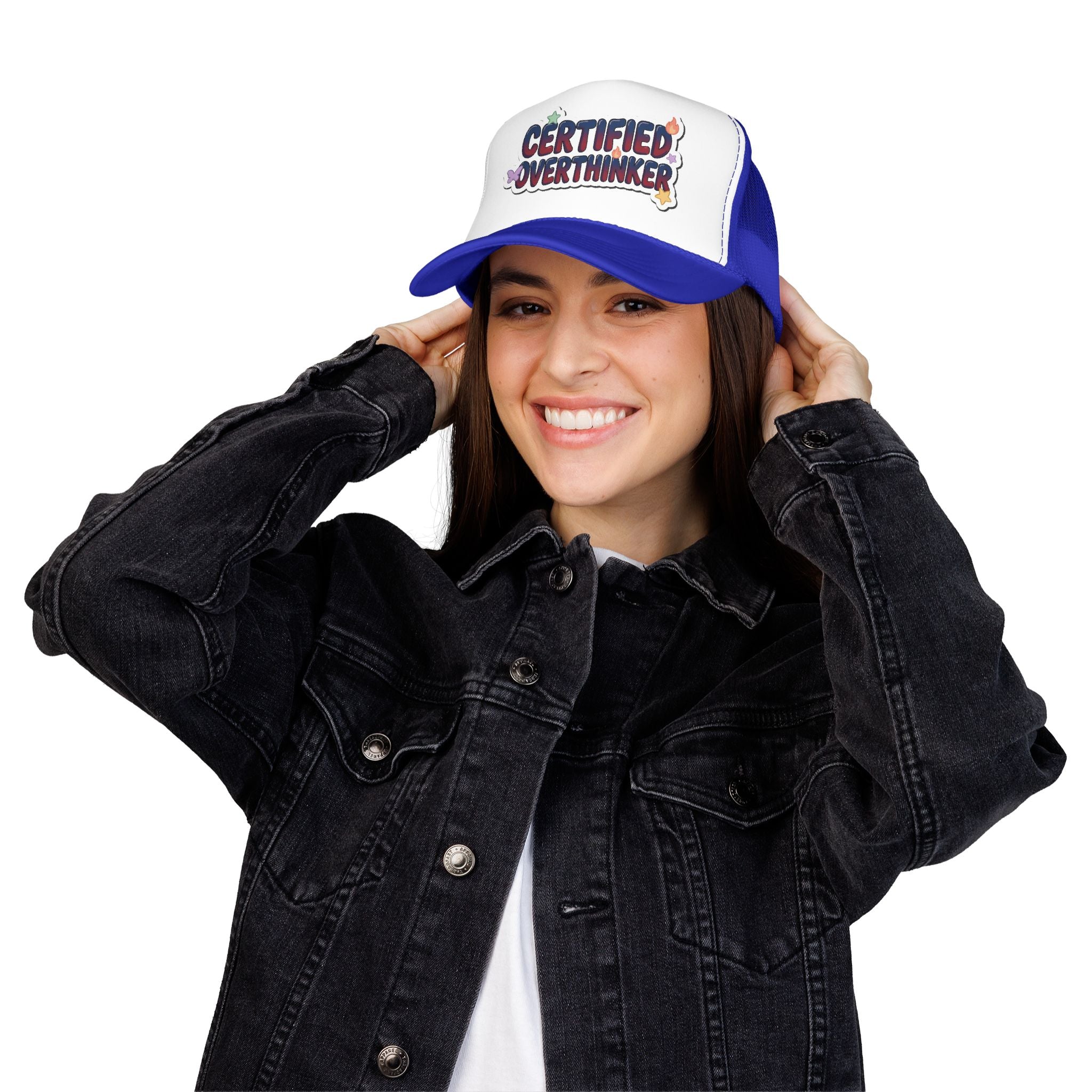 Trucker Hat — "Certified Overthinker" Foam Patch Cap