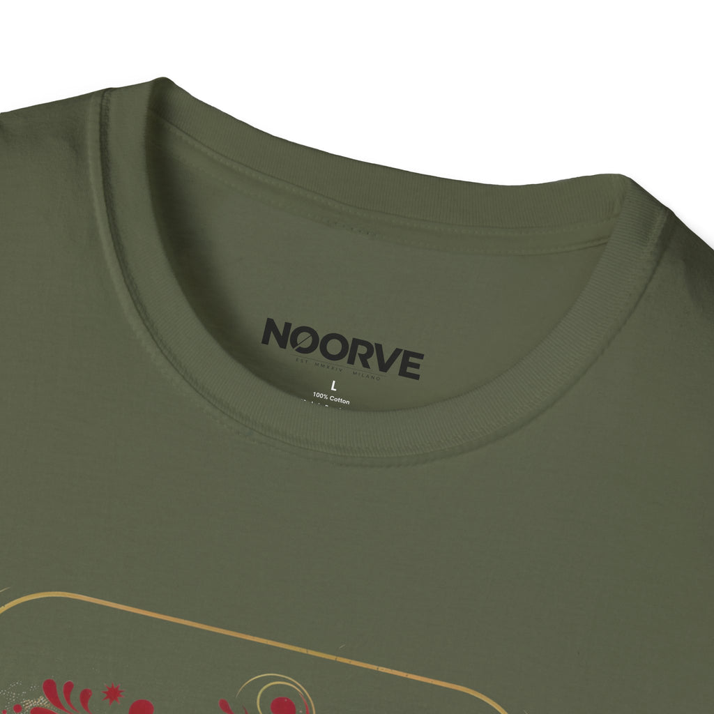 Arabic Calligraphy T-Shirt — 'Himmat' Lion Floral Graphic Tee