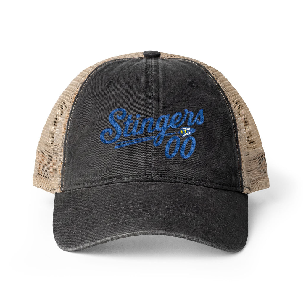 Black Leopard Print Washed Mesh-Back Cap | Noorve | Hats