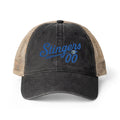 Black Leopard Print Washed Mesh-Back Cap | Noorve | Hats