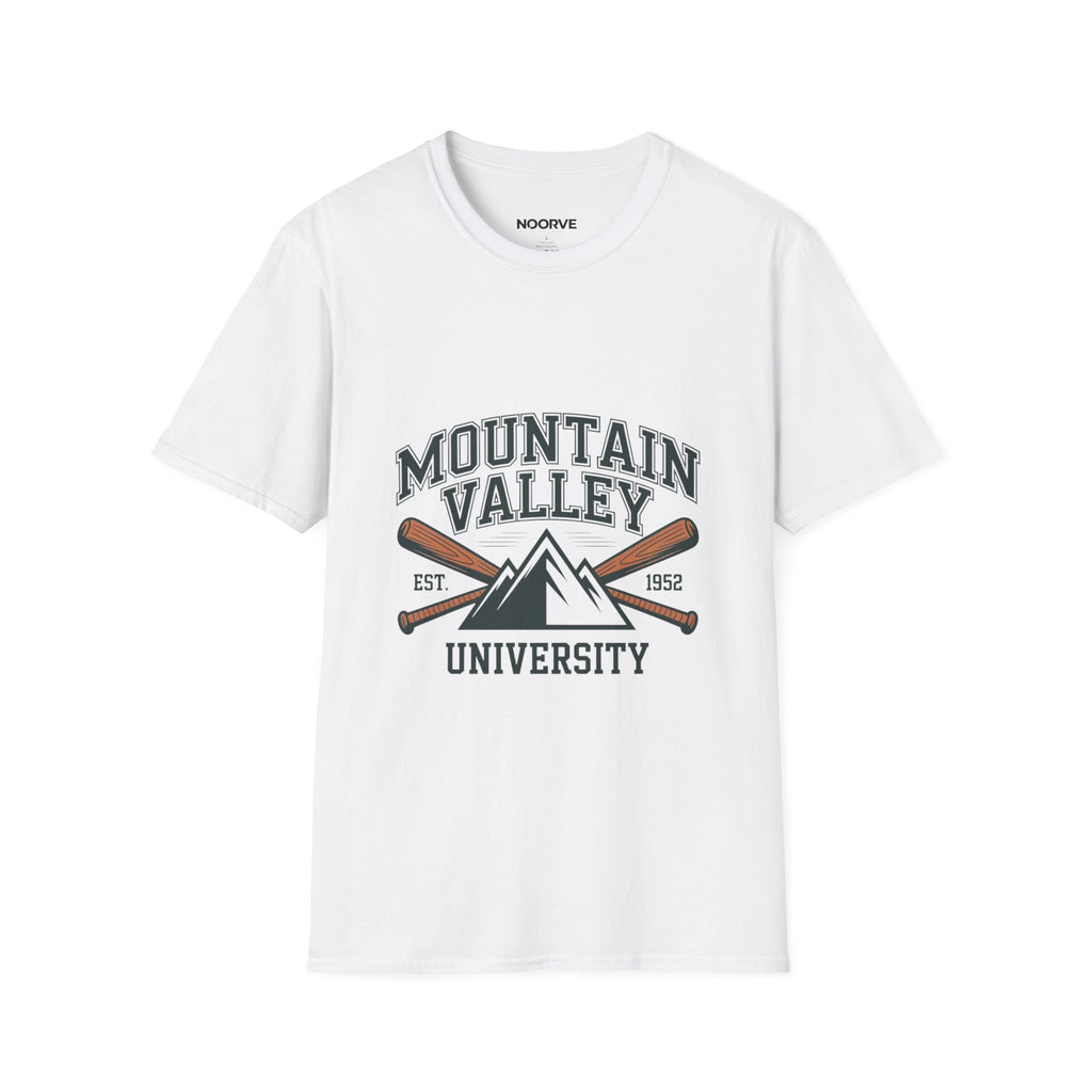 Mountain Valley University T-Shirt — Vintage Collegiate Outdoor Tee | Noorve | T-Shirt