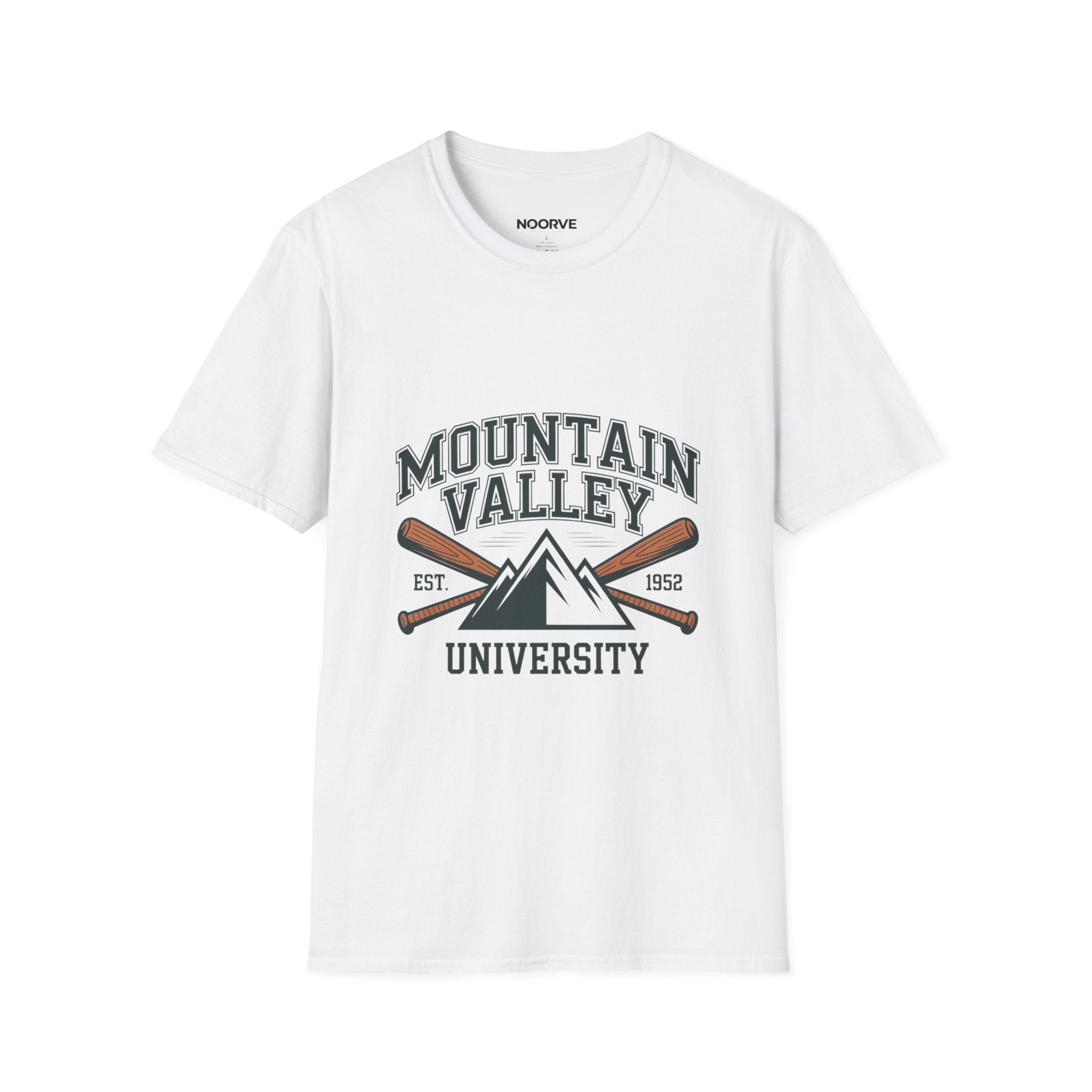 Mountain Valley University T-Shirt — Vintage Collegiate Outdoor Tee | Noorve | T-Shirt
