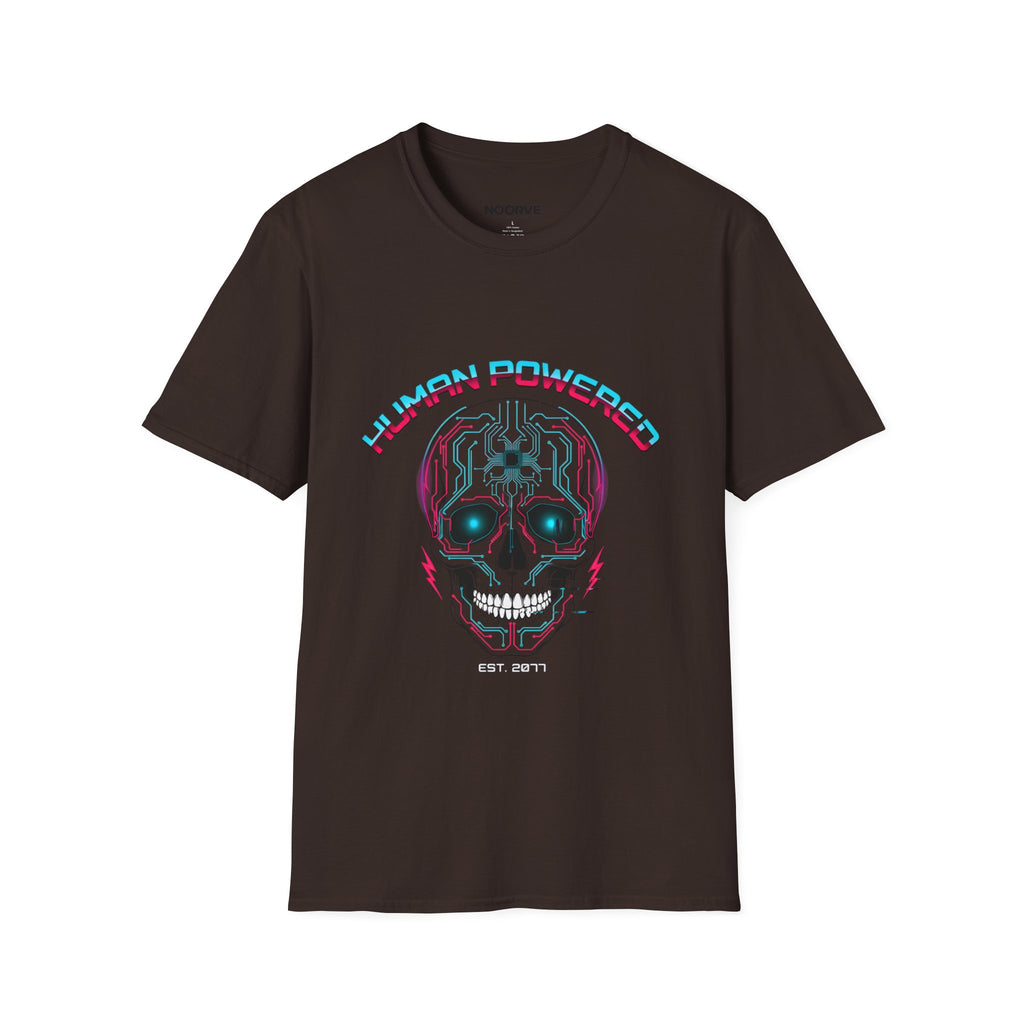 Skull "Human Powered" Graphic T-Shirt