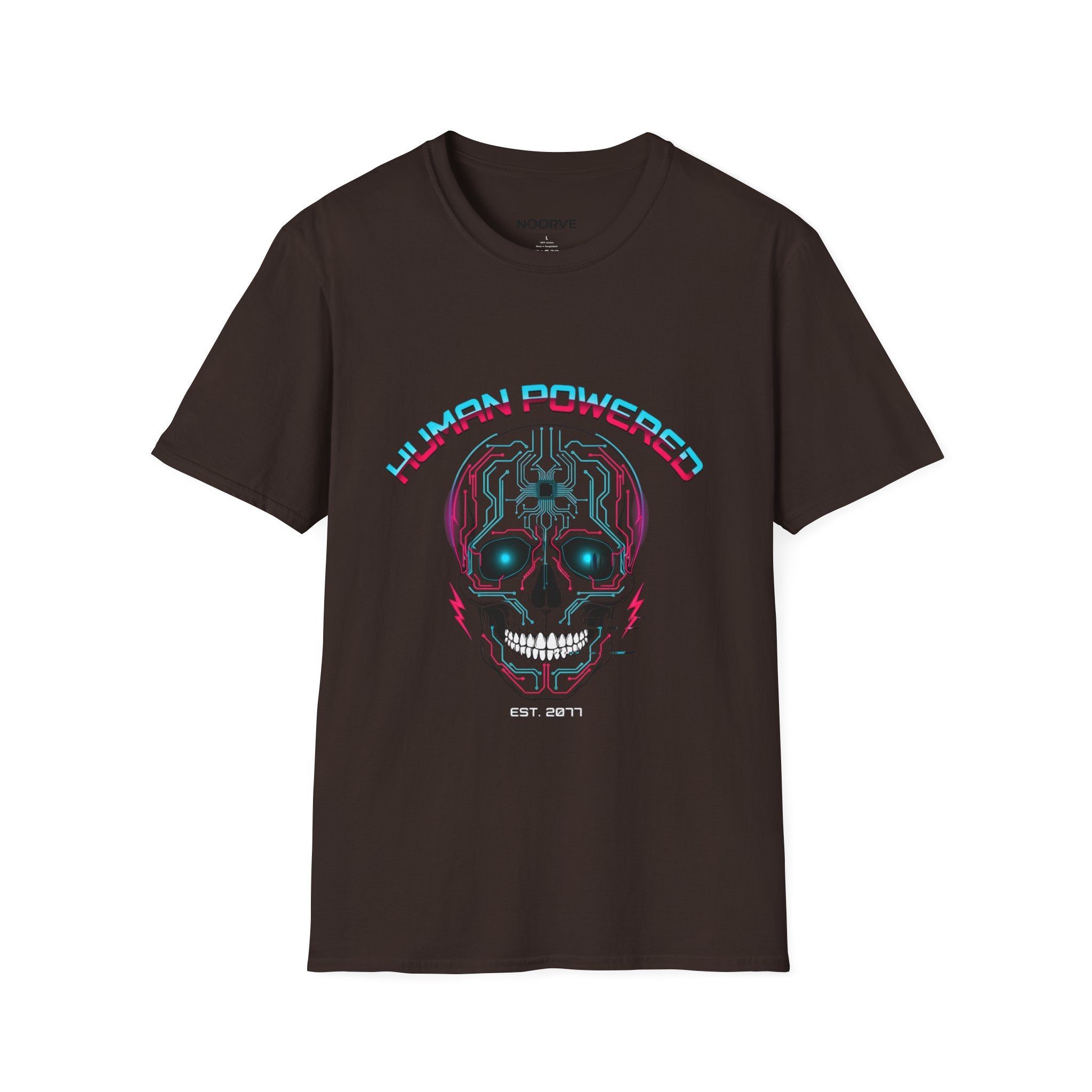 Skull "Human Powered" Graphic T-Shirt