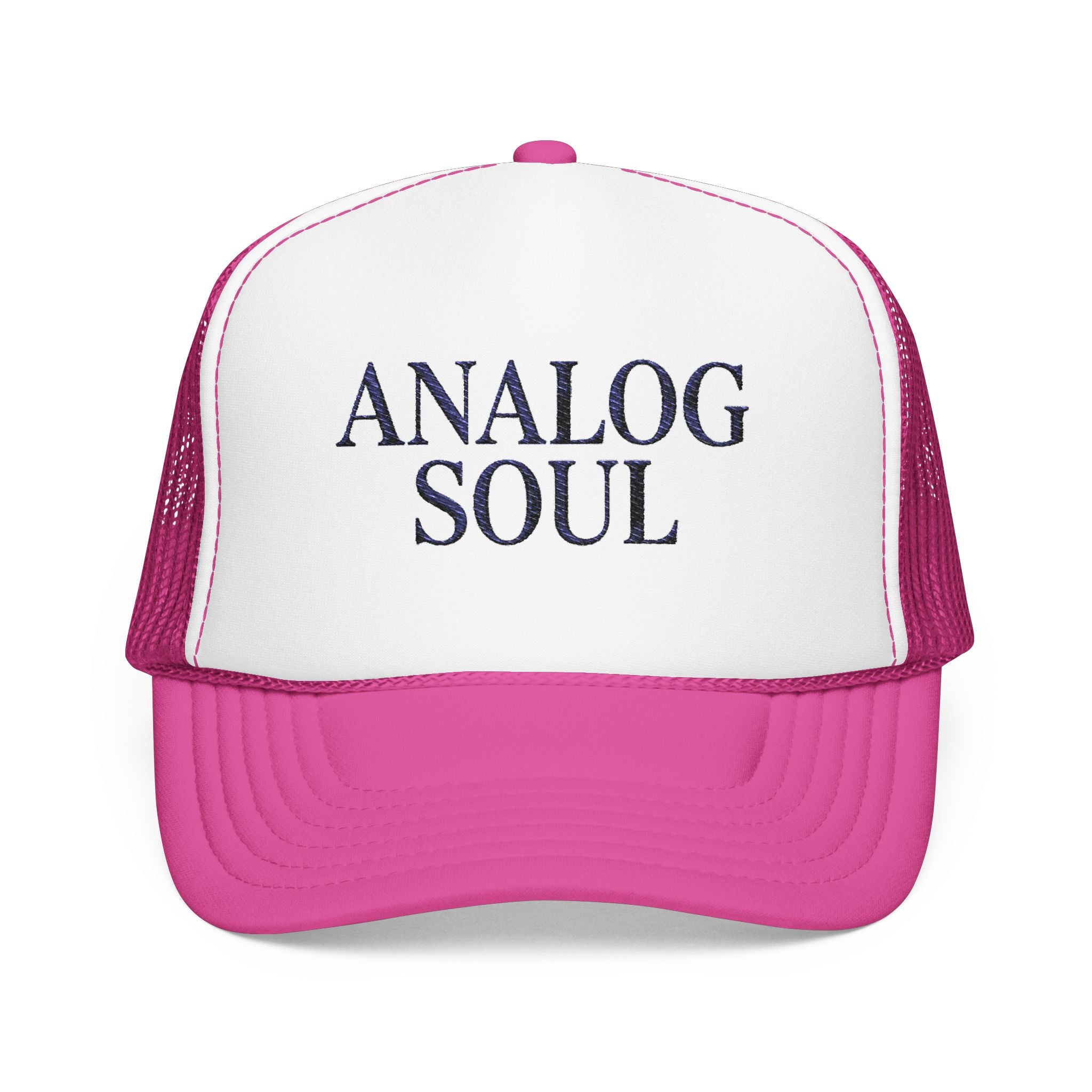 Analog Soul Trucker Hat — Retro Music-Inspired Foam Mesh Cap | Noorve | Hats