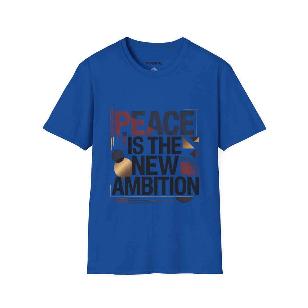 Peace Is The New Ambition T-Shirt — Modern Typography Peace Tee