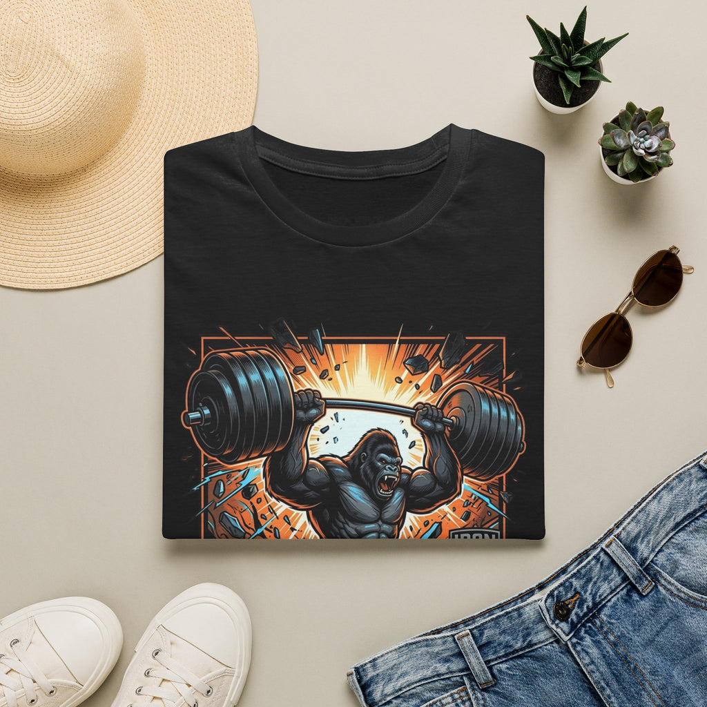 Motivational Weightlifting T-Shirt — 'No Excuses' Gorilla Gym Tee | Noorve | T-Shirt