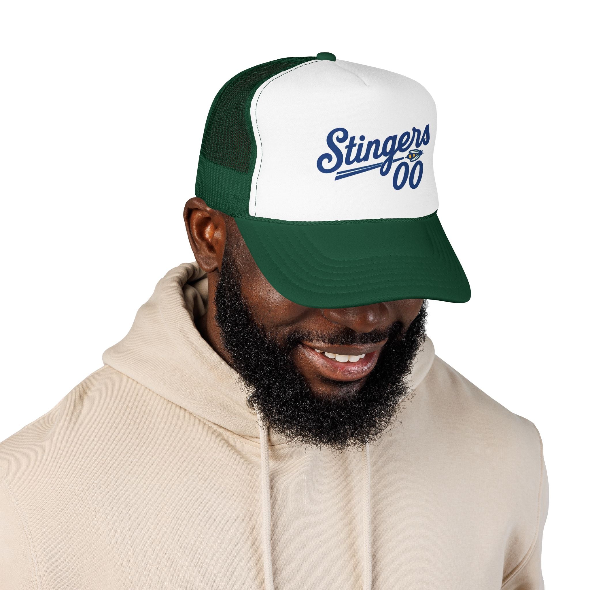 Stingers 00 Foam Trucker Hat — Retro Sports Mesh Cap
