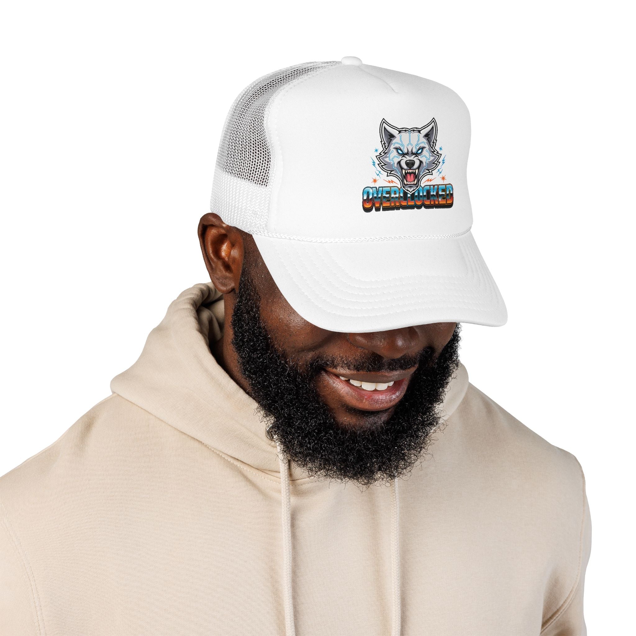Wolf Trucker Hat — Fierce Arctic Wolf Foam Trucker Cap