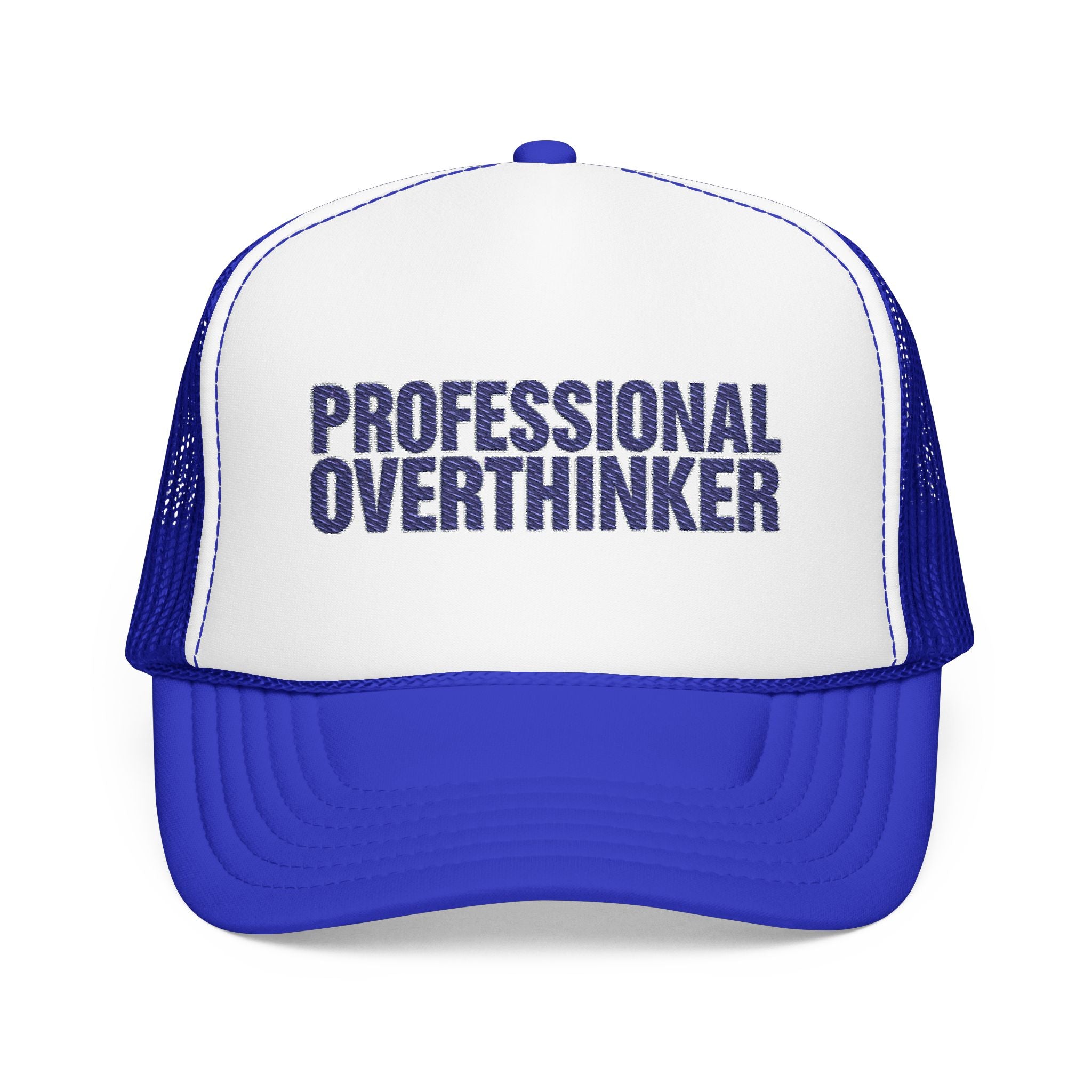 Professional Overthinker Trucker Hat — Funny Foam Mesh Cap | Noorve | Hats