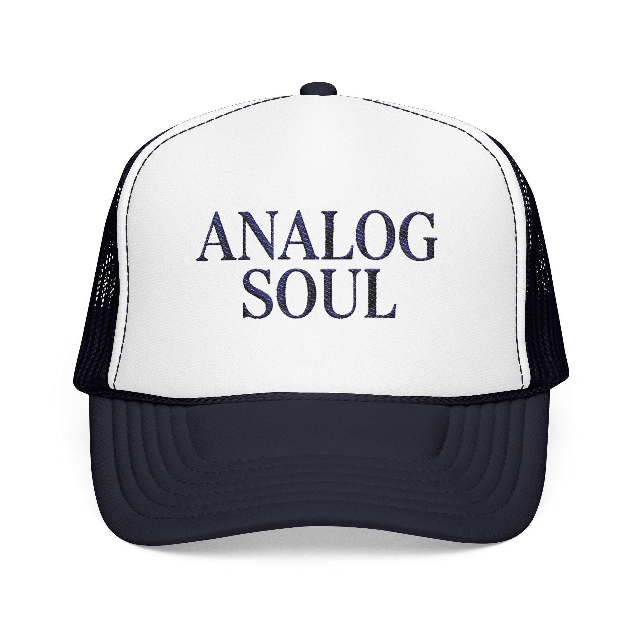 Analog Soul Trucker Hat — Retro Music-Inspired Foam Mesh Cap | Noorve | Hats