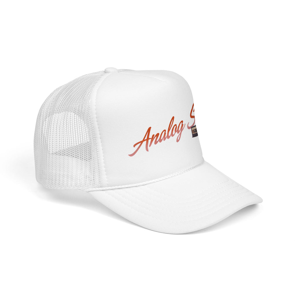 Analog Soul Trucker Hat — Retro Cassette Foam Trucker Cap