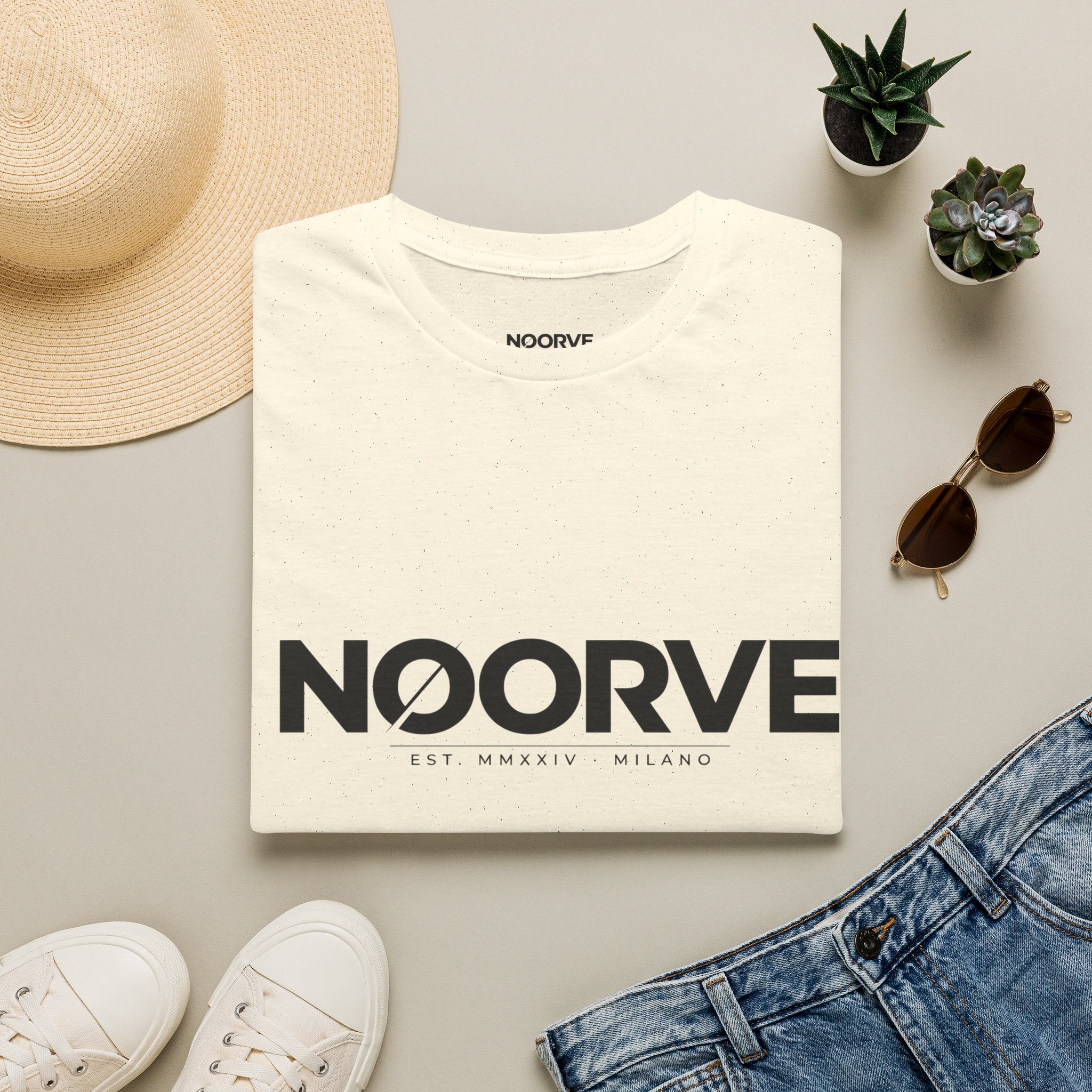 NOORVE Logo T-Shirt — Minimalist Milano Graphic Tee | Noorve | T-Shirt